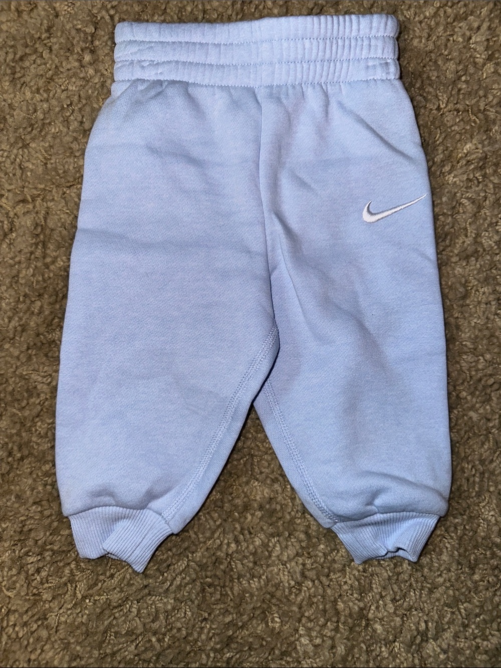 NWT Nike Light Blue with White Swoosh Sweatpants (9 Months)